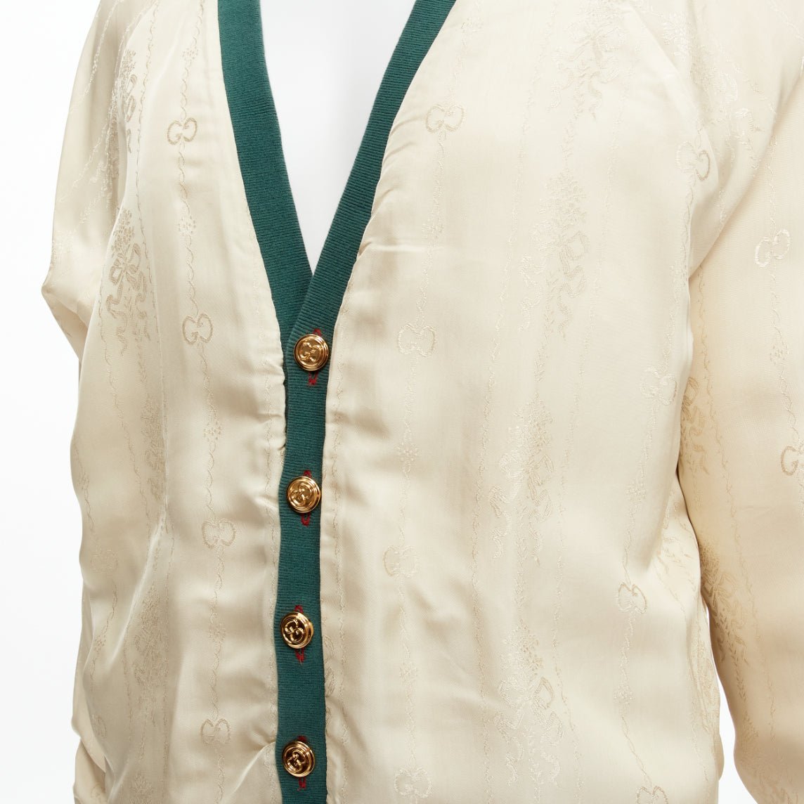 Gucci Green GG Cardigan - Image 18