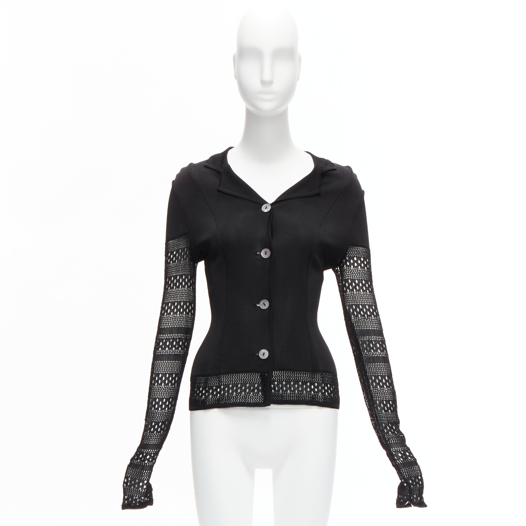 John Galliano Crochet Sleeve Cardigan - Image 13