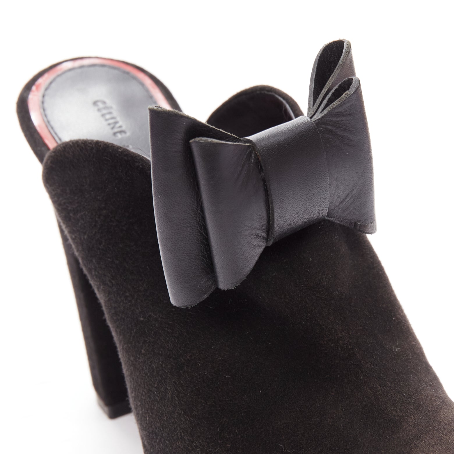 Celine Suede Bow Mules - Detail 2