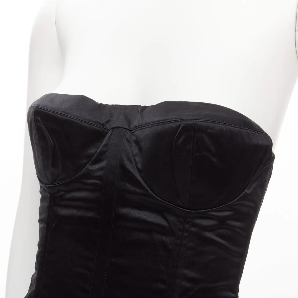 Gucci 3D Conical Bra Black Silk Never worn, with tag - Back View