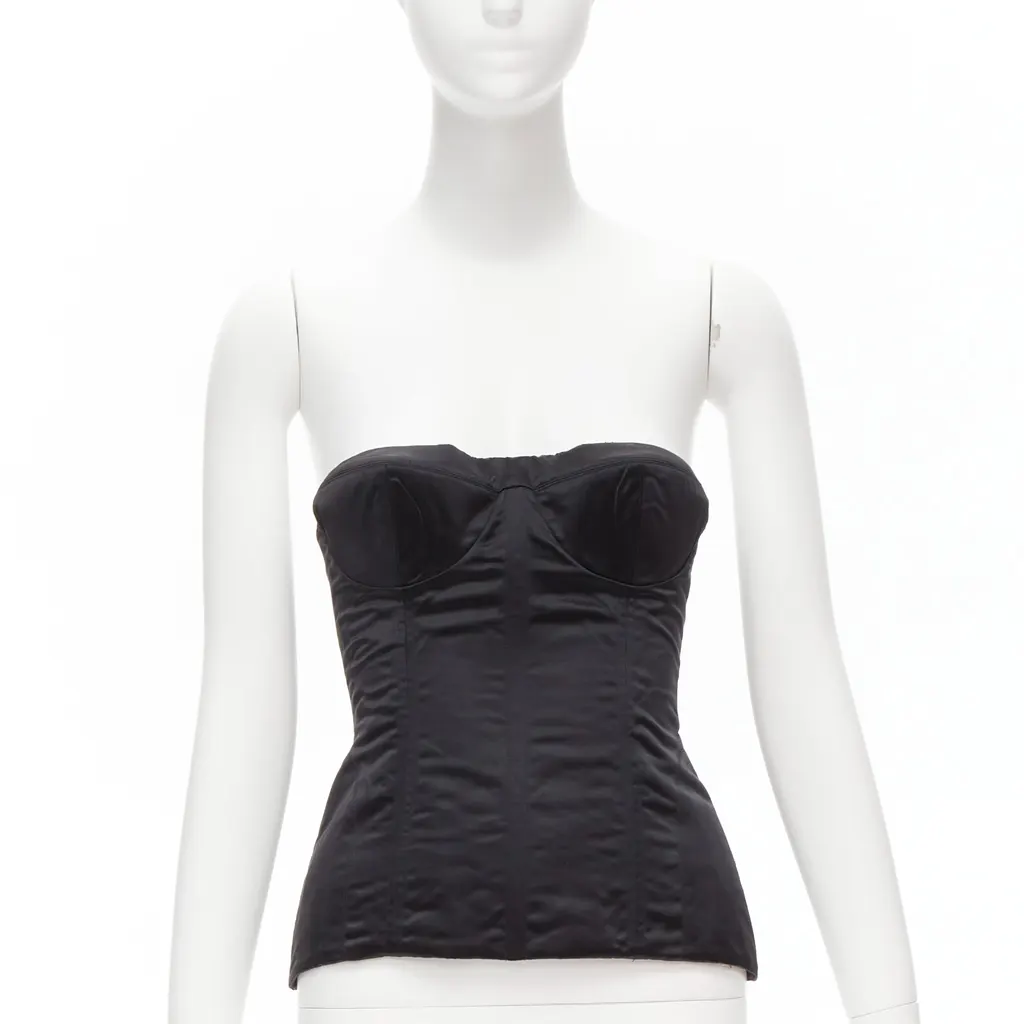 Gucci 3D Conical Bra Black Silk Never worn, with tag - Inside View