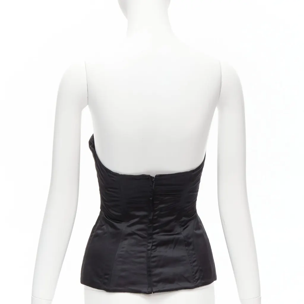 Gucci 3D Conical Bra Black Silk Never worn, with tag - Box View