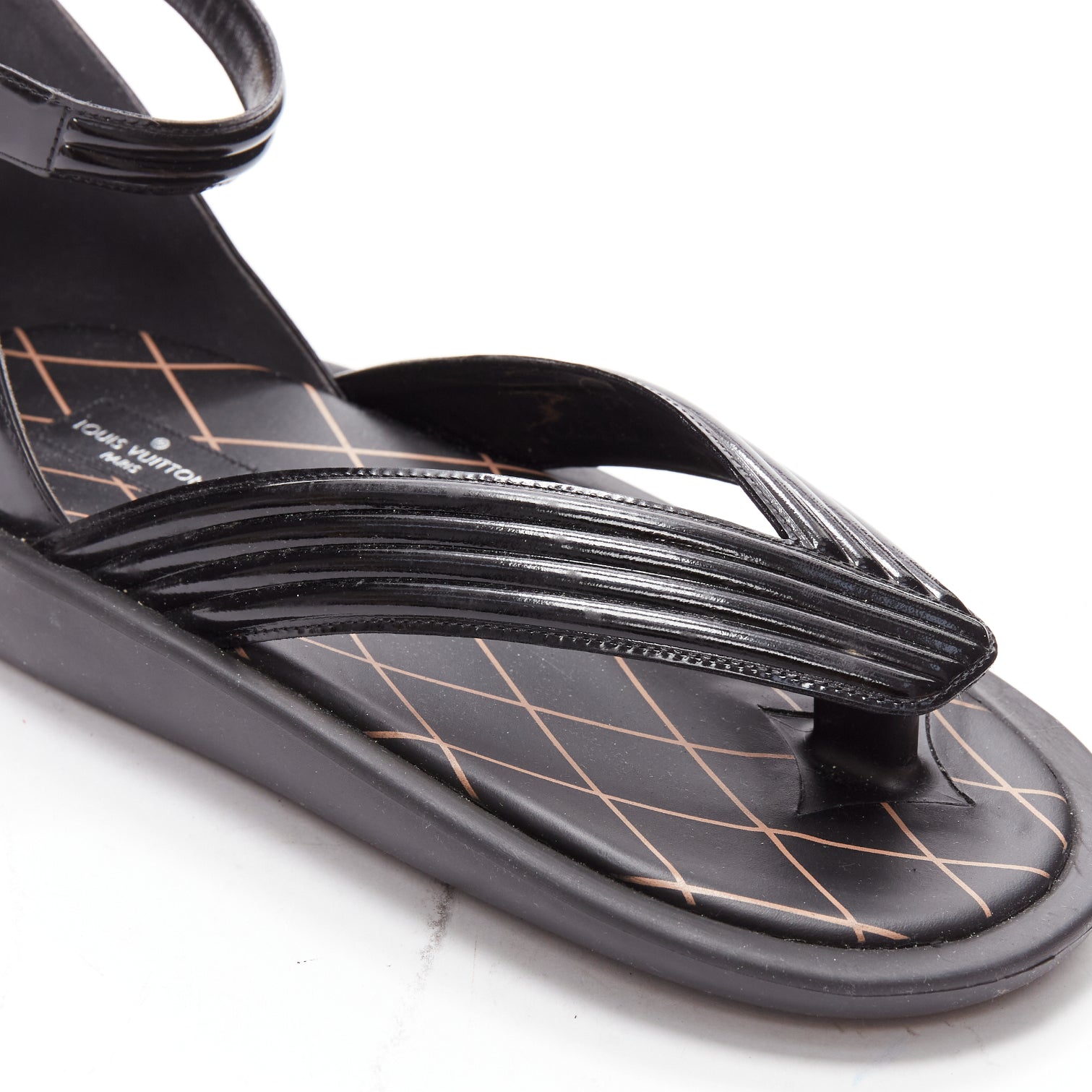 Louis Vuitton Leather Geta Sandals - Detail 2