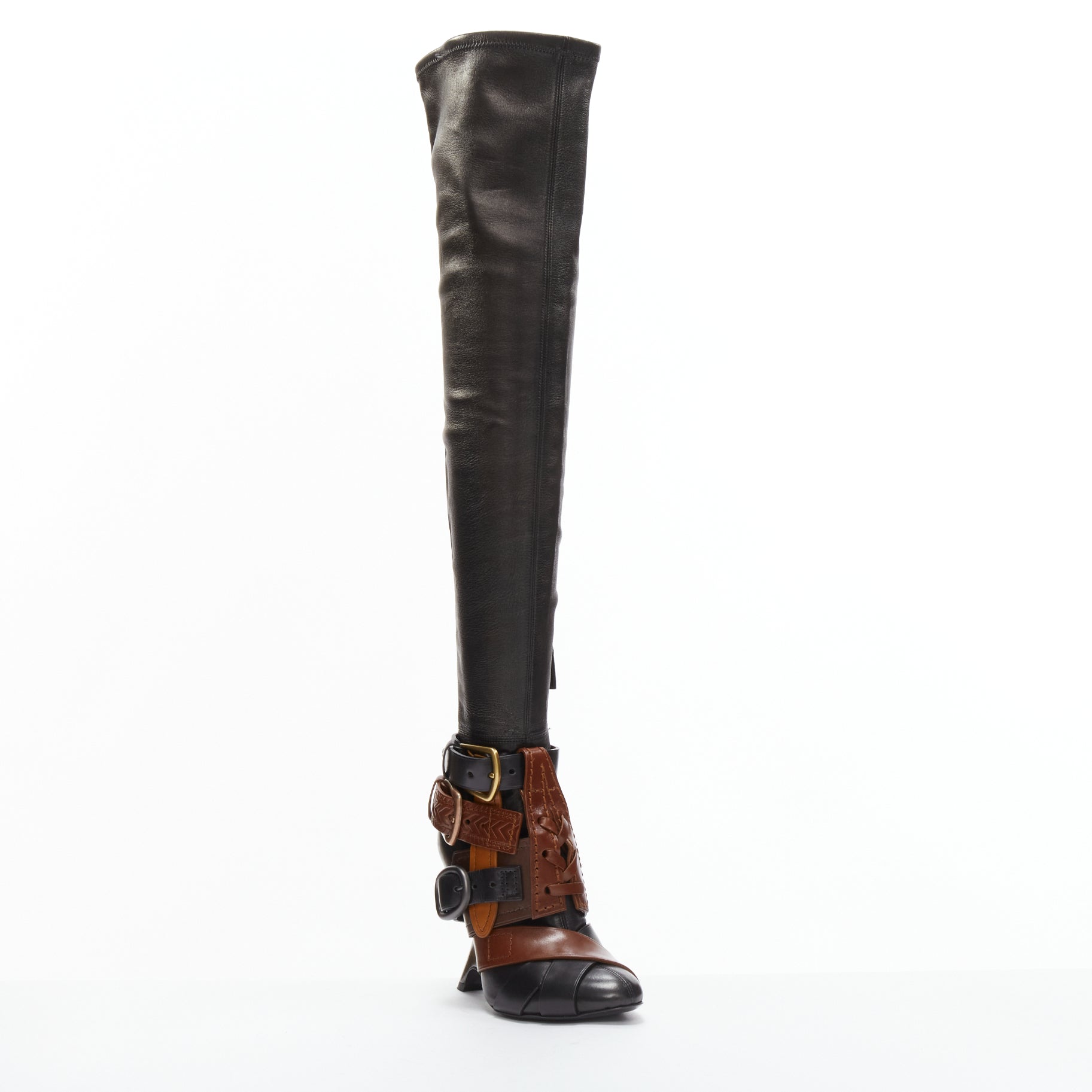 Tom Ford Zip Minimal Ankle Boots - Back view