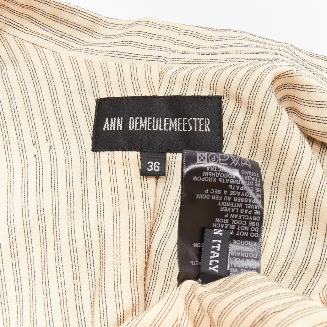 Ann Demeulemeester Sheer Topstitched Jacket - Image 13