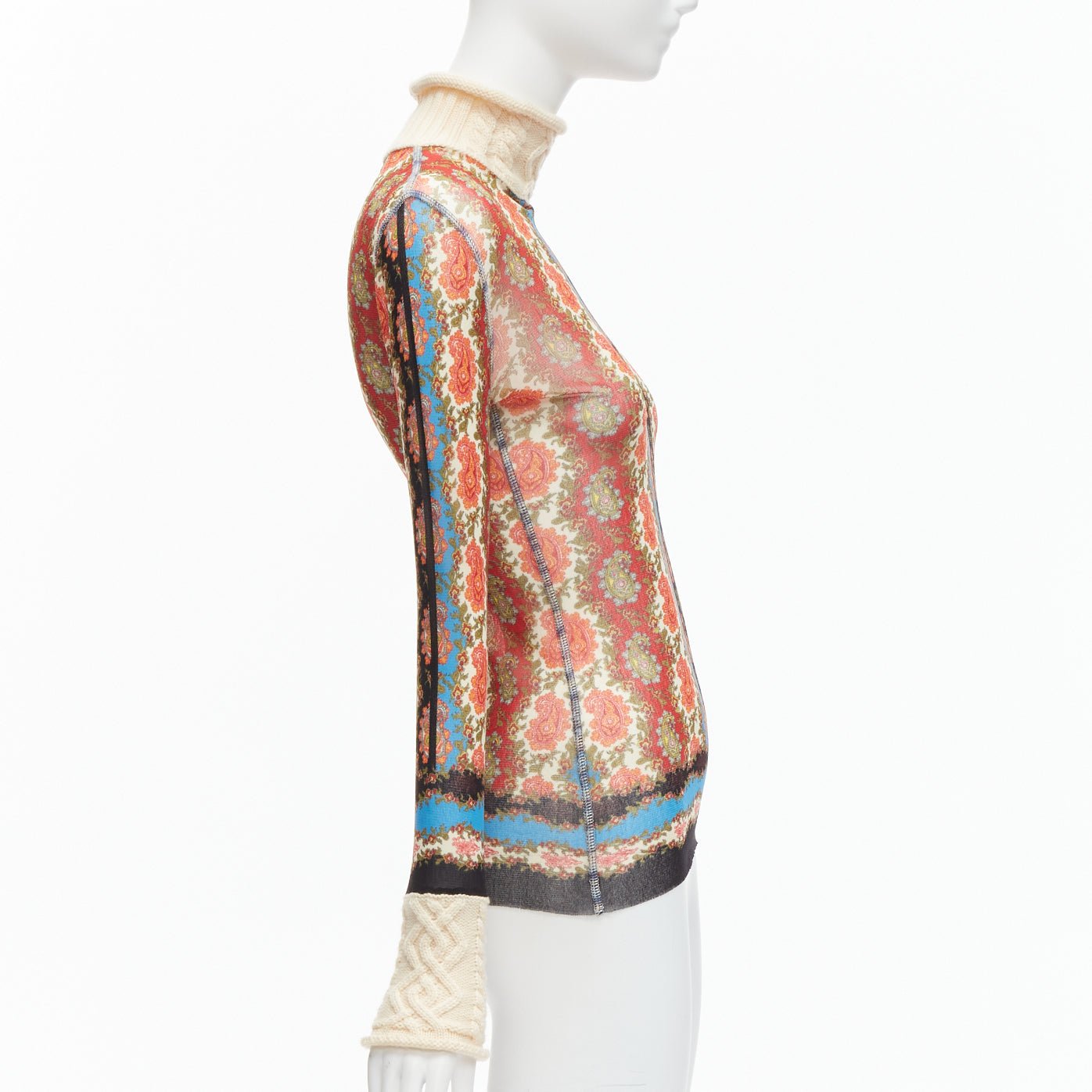 Jean Paul Gaultier Paisley Knit Turtleneck - 4