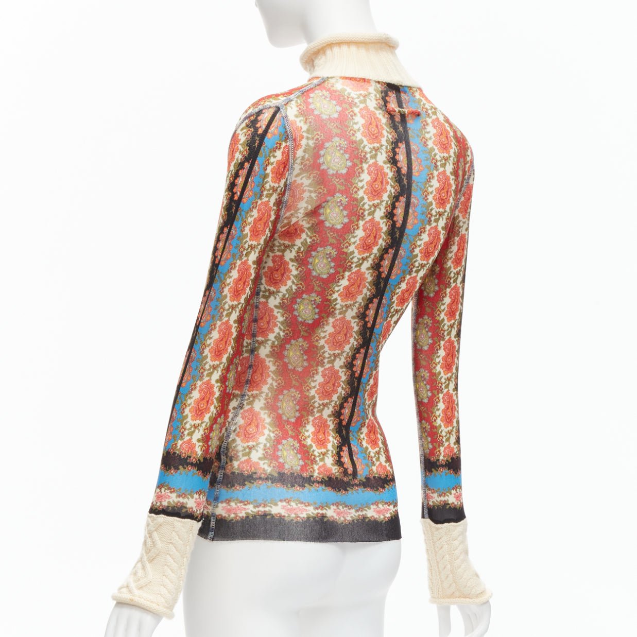 Jean Paul Gaultier Paisley Knit Turtleneck - Detail 1