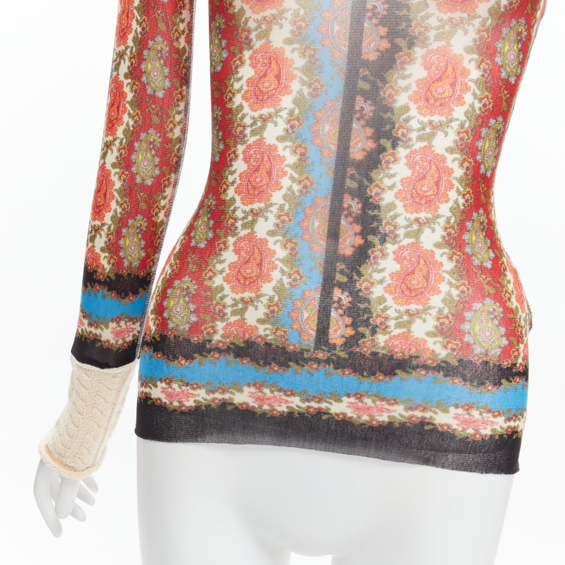 Jean Paul Gaultier Paisley Knit Turtleneck - Detail 2