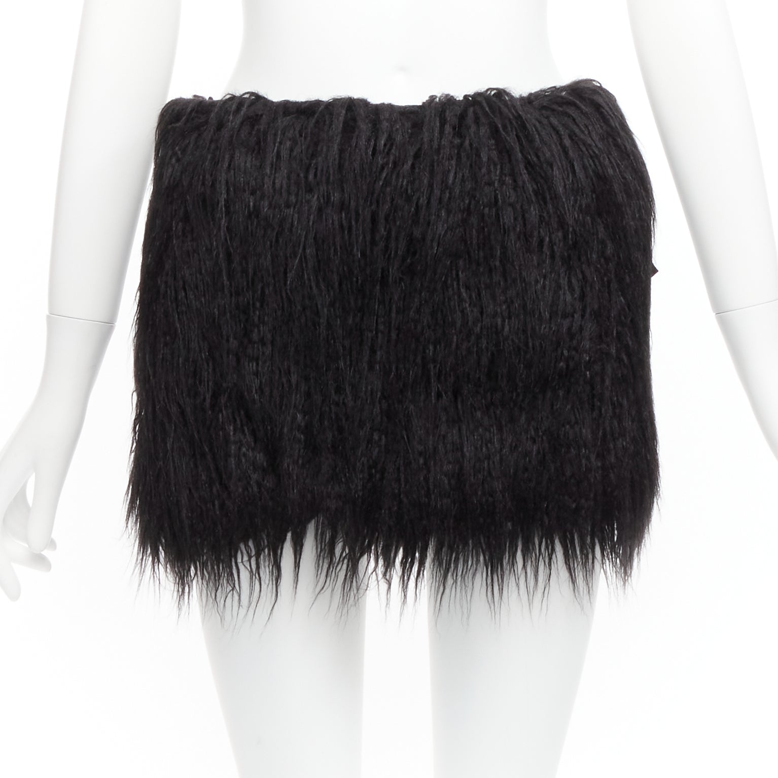 Saint Laurent Faux Fur Skirt