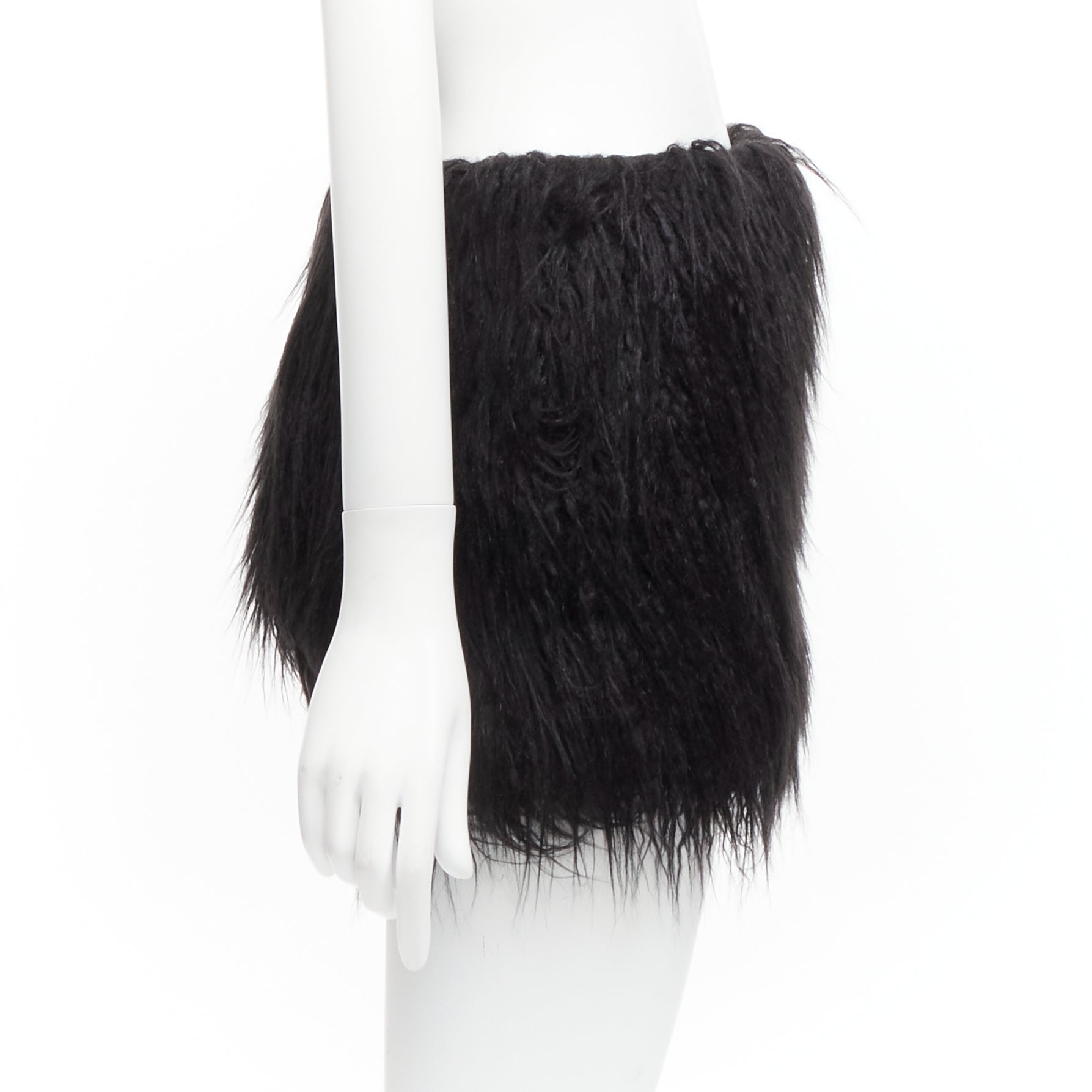 Saint Laurent Faux Fur Skirt - Image 6