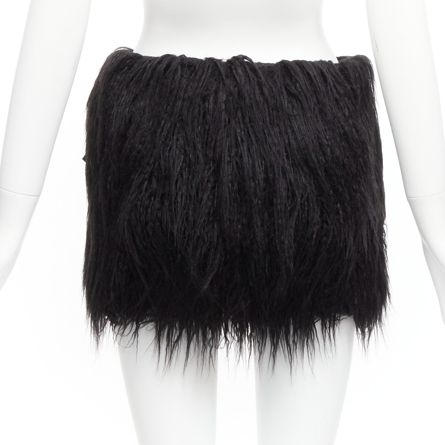 Saint Laurent Faux Fur Skirt - 4