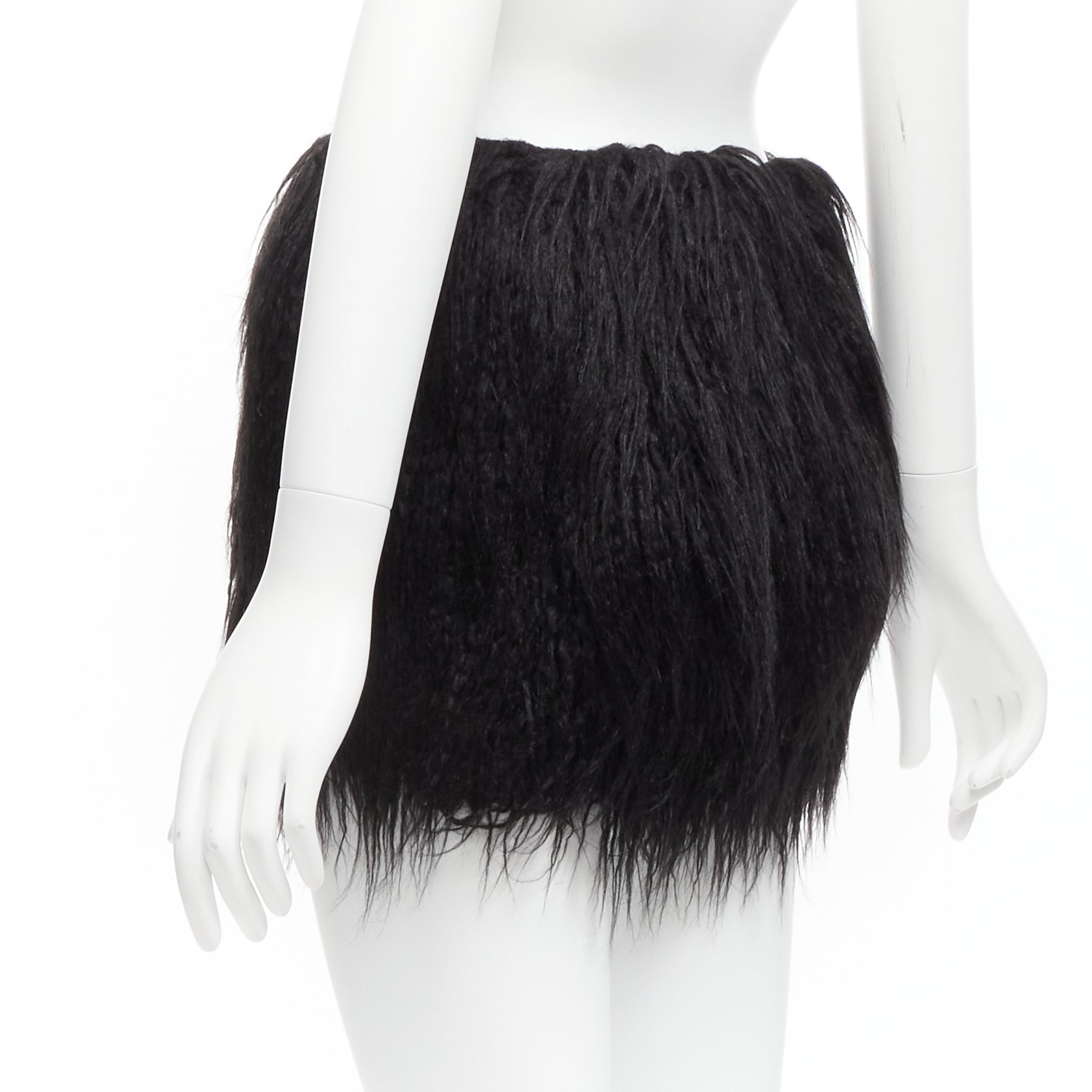 Saint Laurent Faux Fur Skirt - Side view