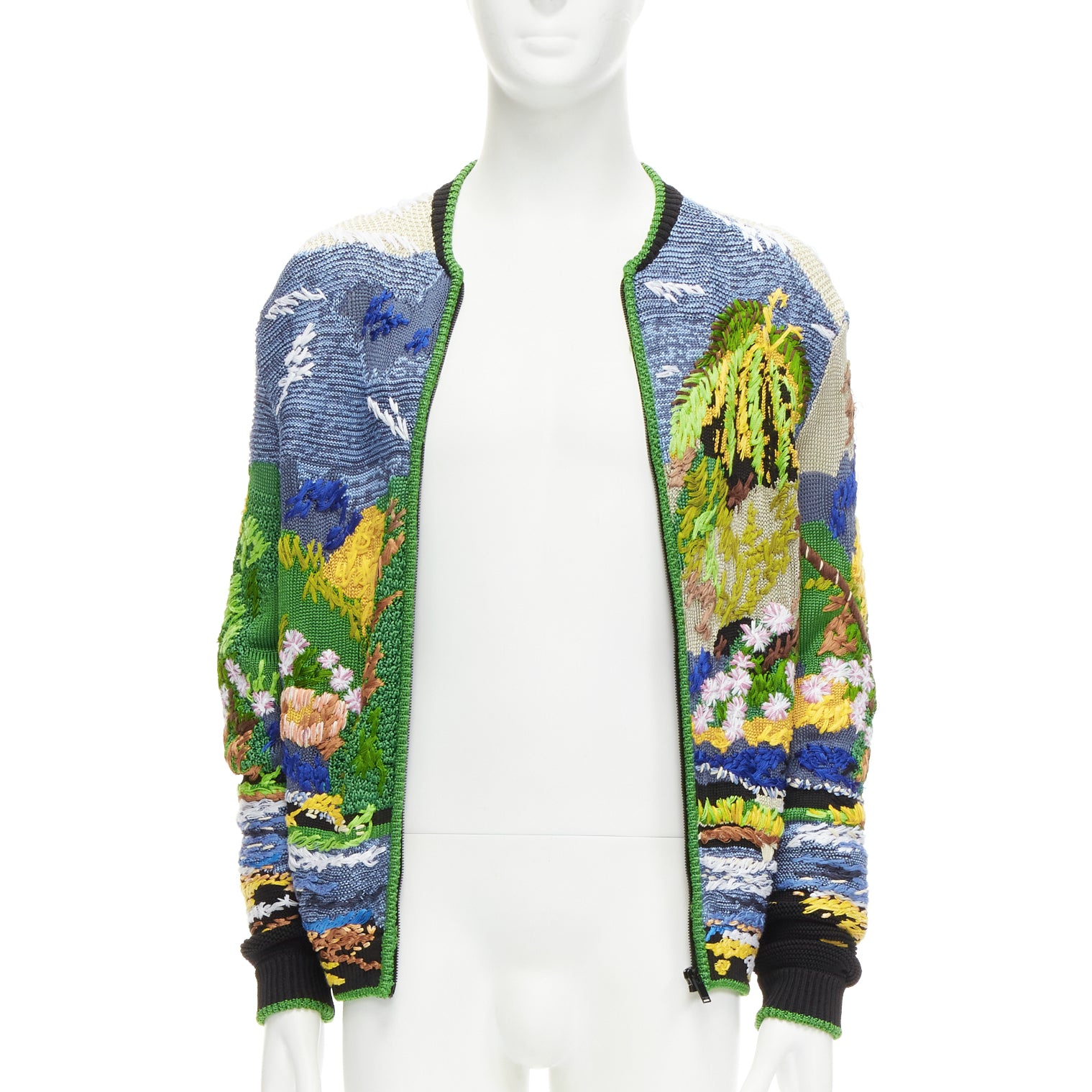 Saint Laurent Tropical Intarsia Cardigan - Image 6