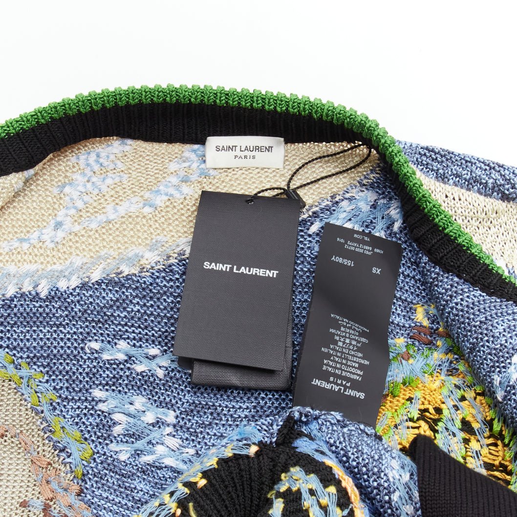 Saint Laurent Tropical Intarsia Cardigan - Image 10