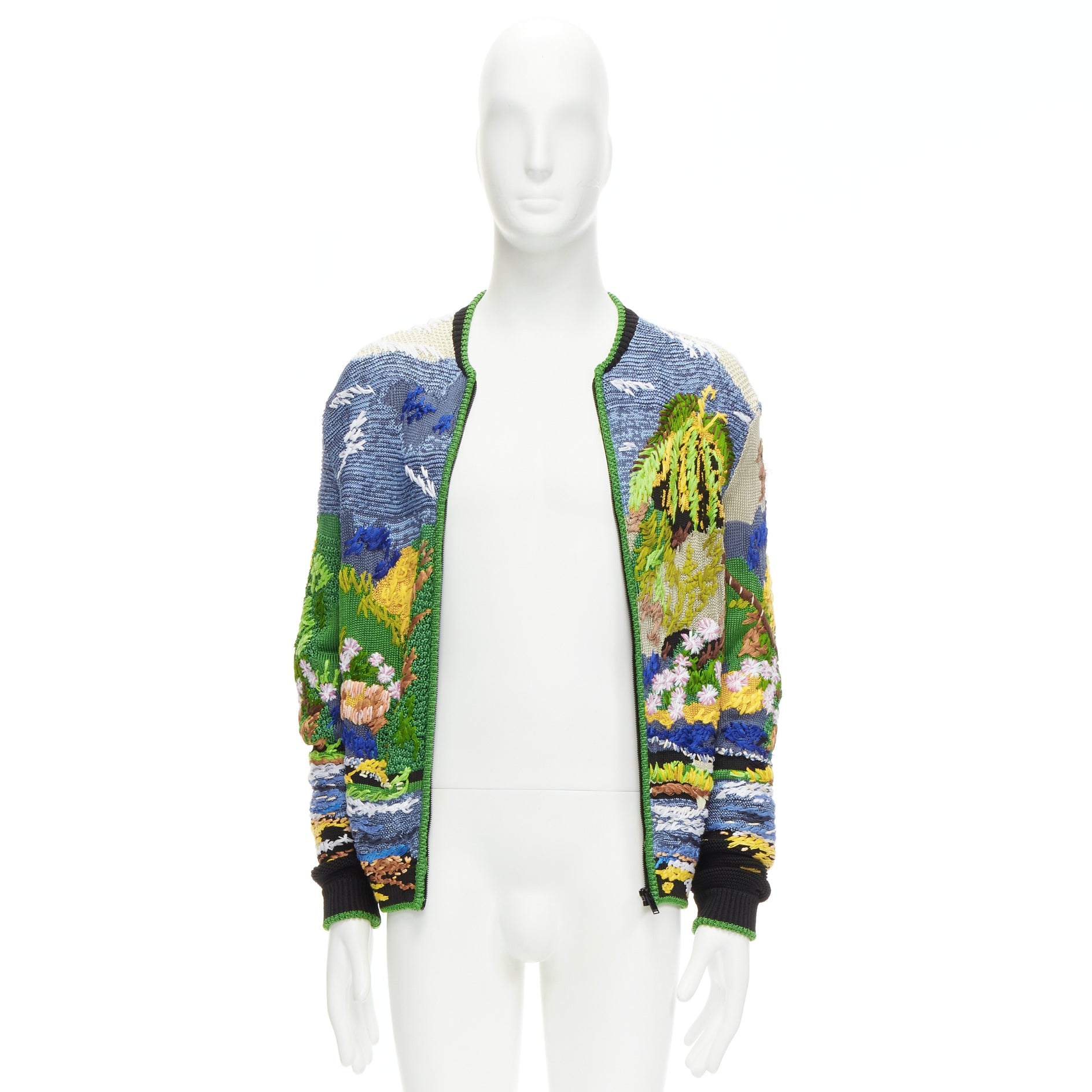 Saint Laurent Tropical Intarsia Cardigan - Image 11