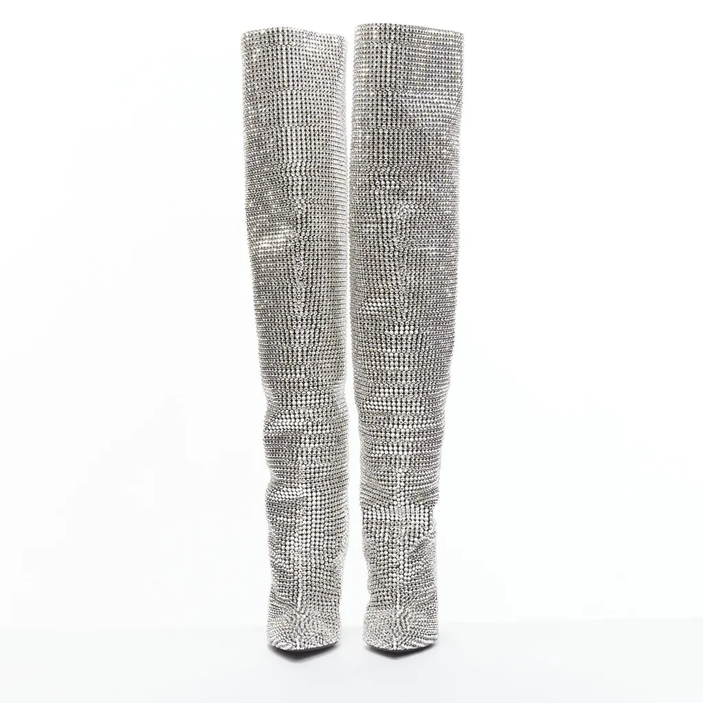 Saint Laurent Niki 105 Silver Leather Never worn - Inside View