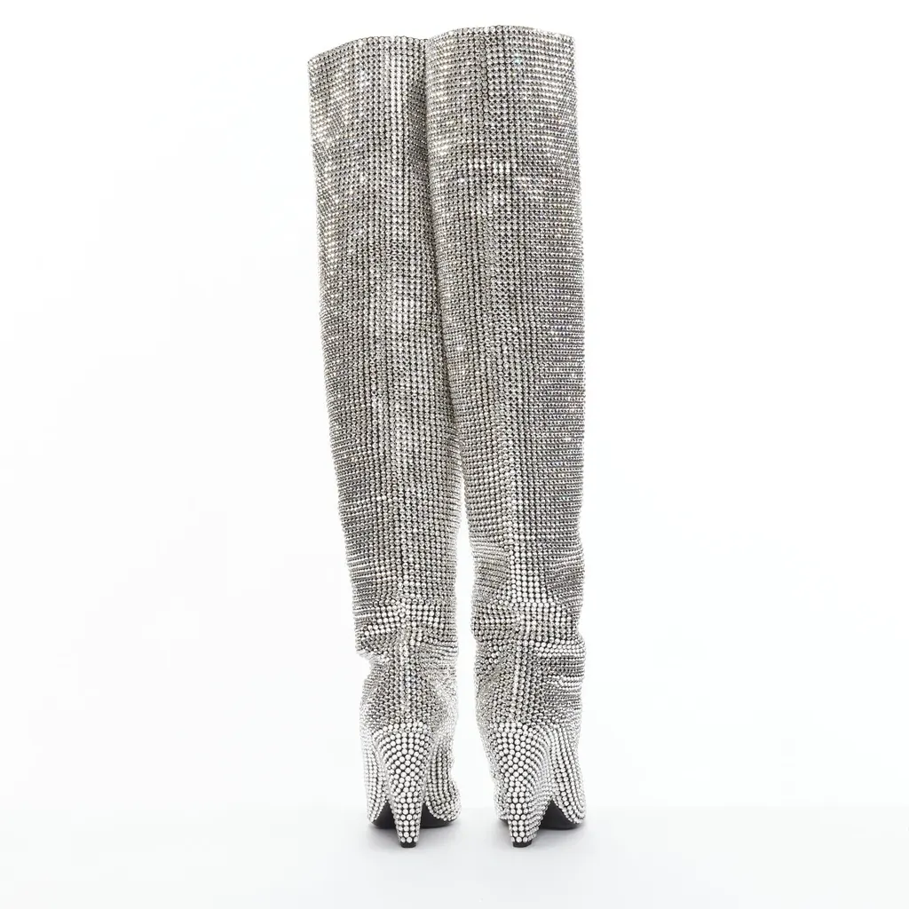 Saint Laurent Niki 105 Silver Leather Never worn - Box View