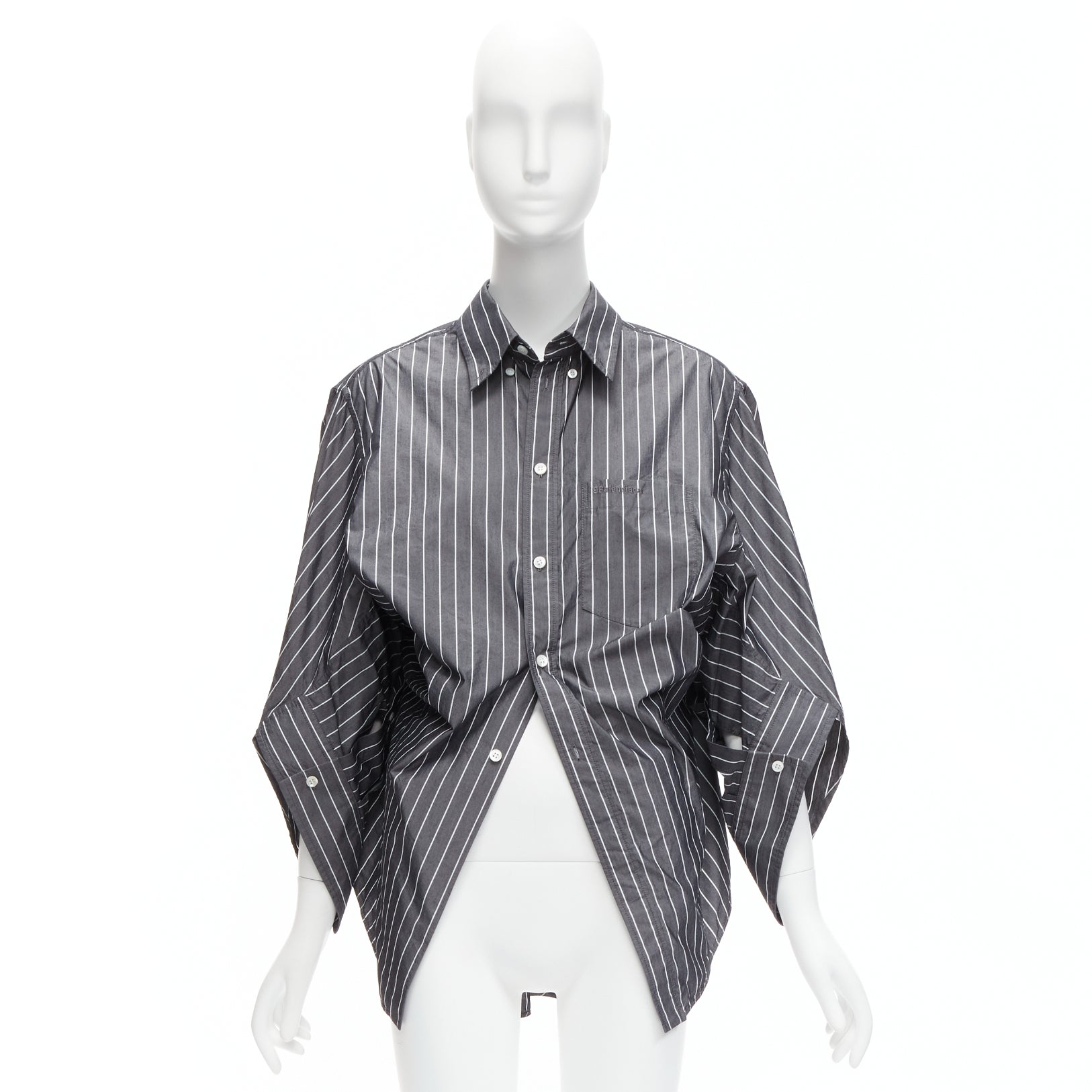 Balenciaga Pinstripe Shirt - Image 10