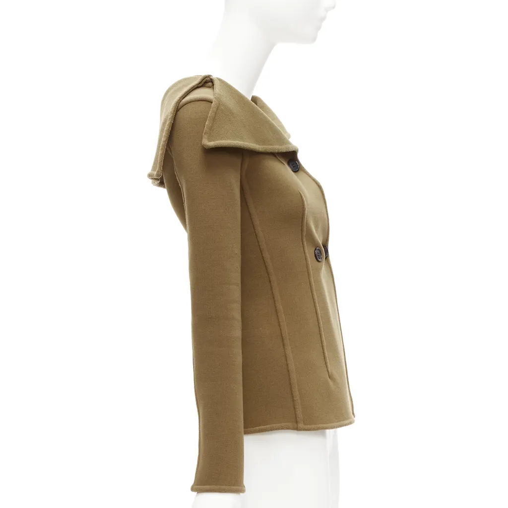 Celine Brown Collar Jacket Brown Wool Never worn - Box View