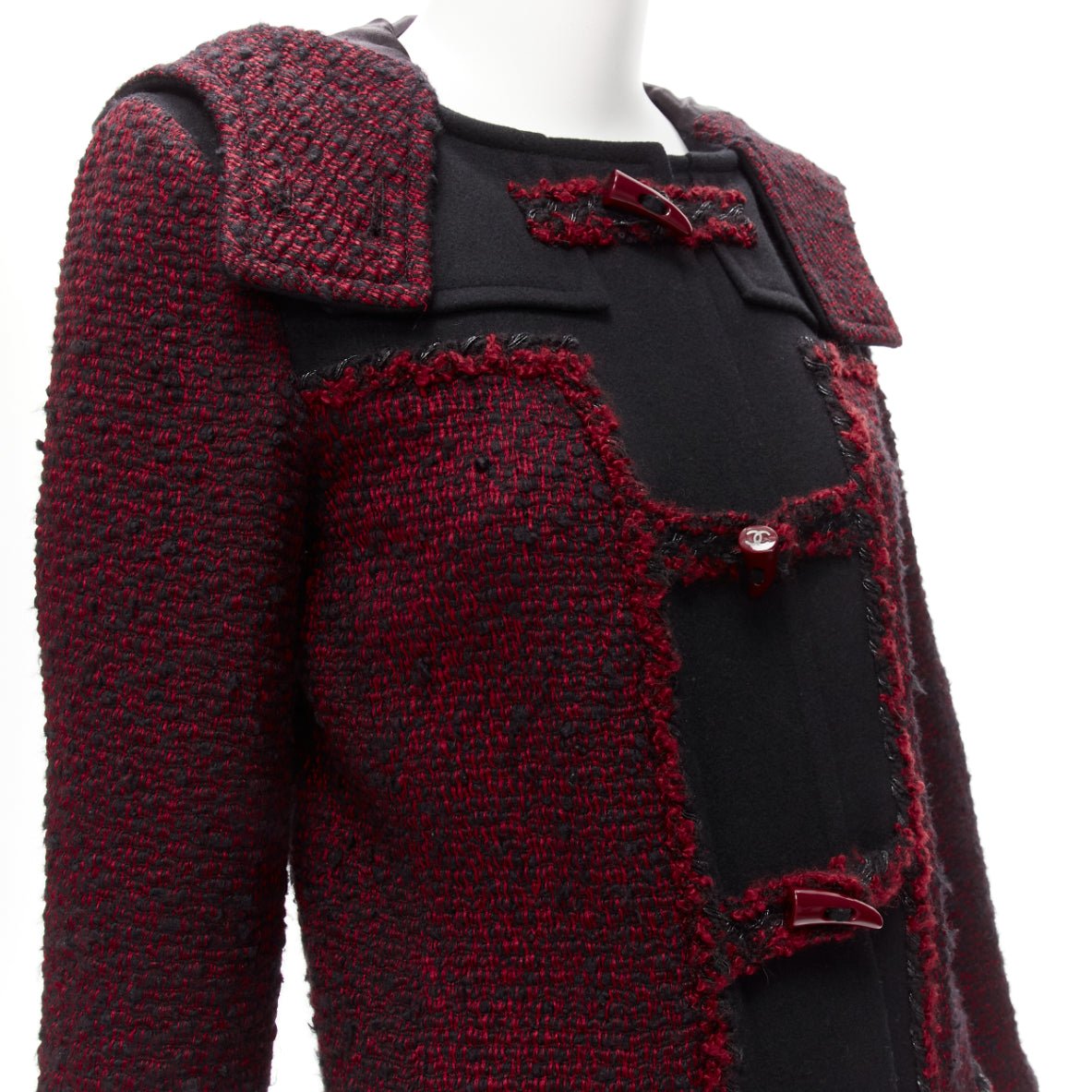 Chanel Red Duffel Coat - Image 11