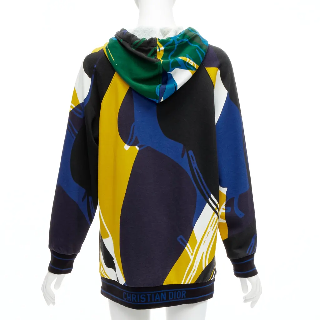 Dior Logo Hem Hoodie MultiColor Cotton Never worn - Front View