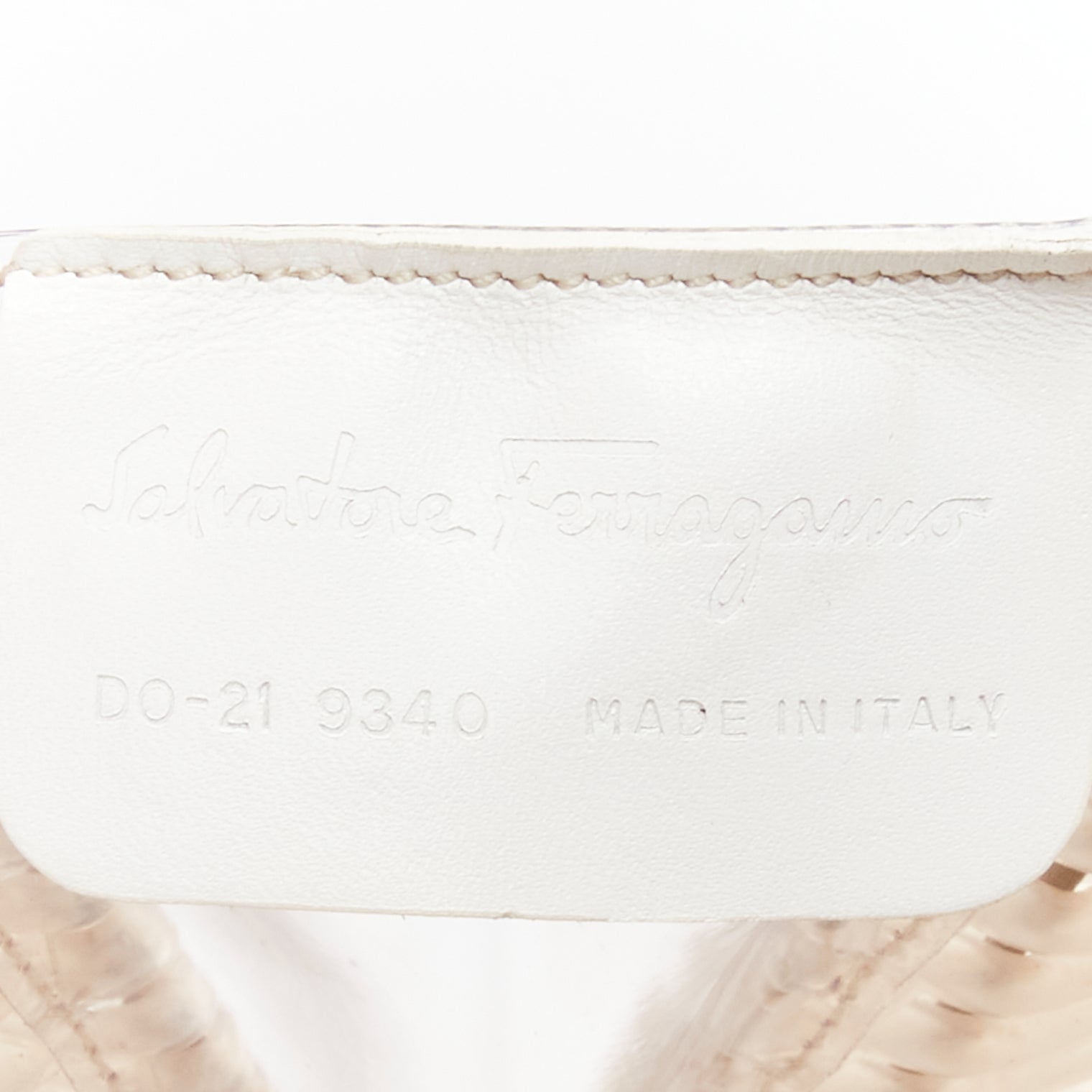 Salvatore Ferragamo Gancini Vinyl Bag - Image 12