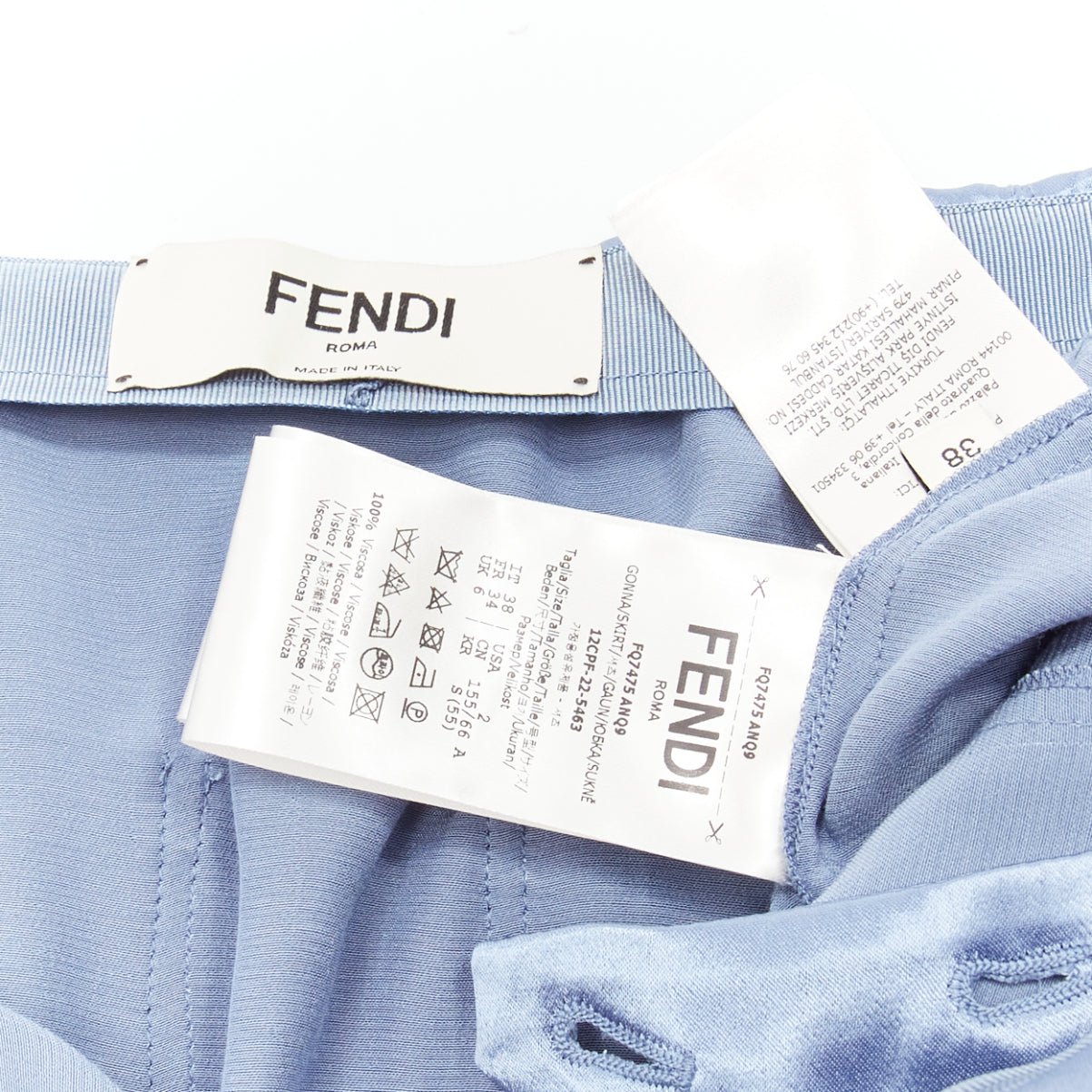 Fendi Cargo Satin Skirt - Image 10