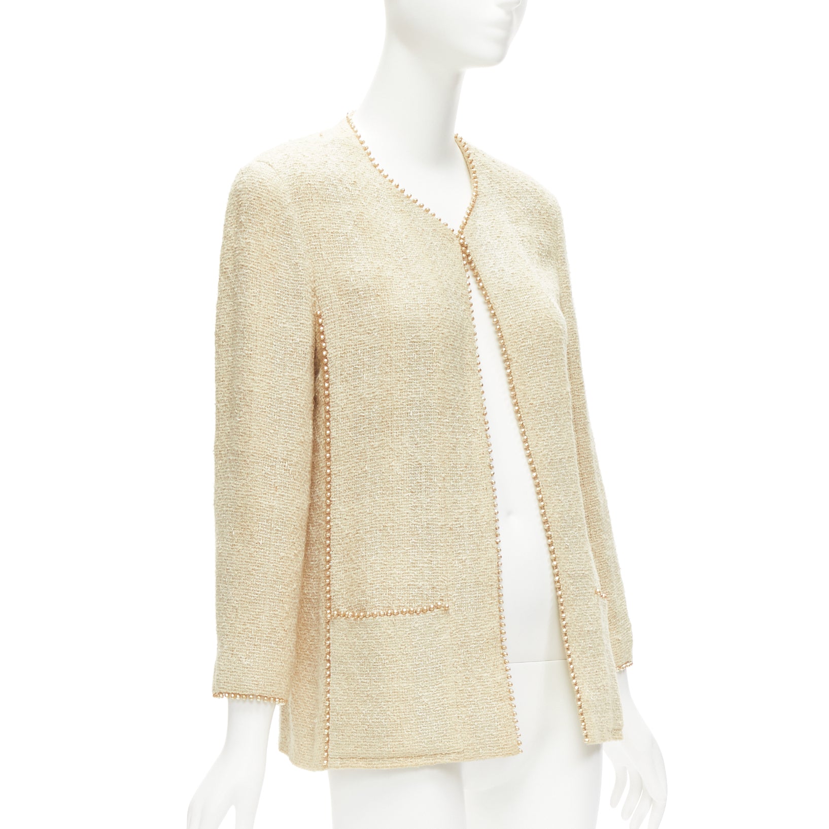 Chanel Pearl Trim Jacket - 4