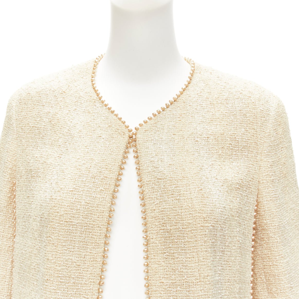 Chanel Pearl Trim Jacket - Image 10