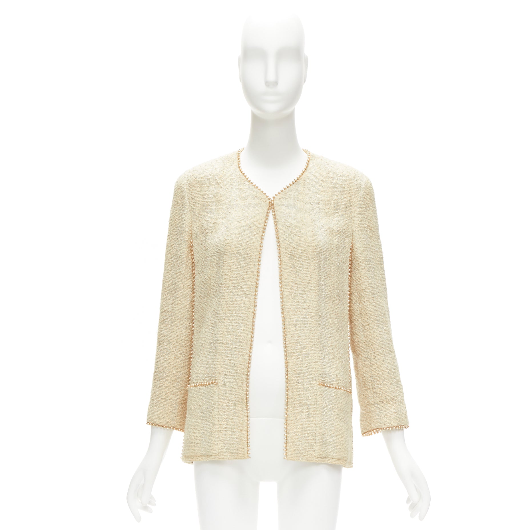 Chanel Pearl Trim Jacket - Image 12