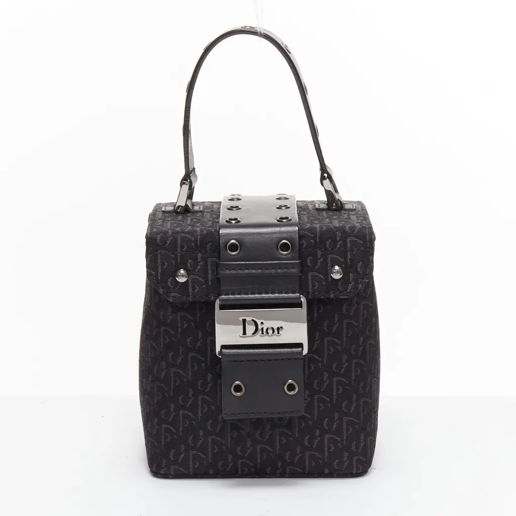 Dior Galliano Box Bag Black Very good - Front View