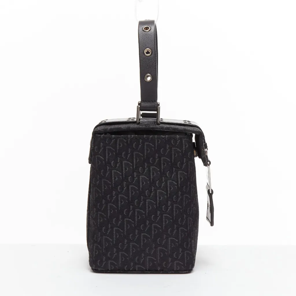Dior Galliano Box Bag Black Very good - Model View
