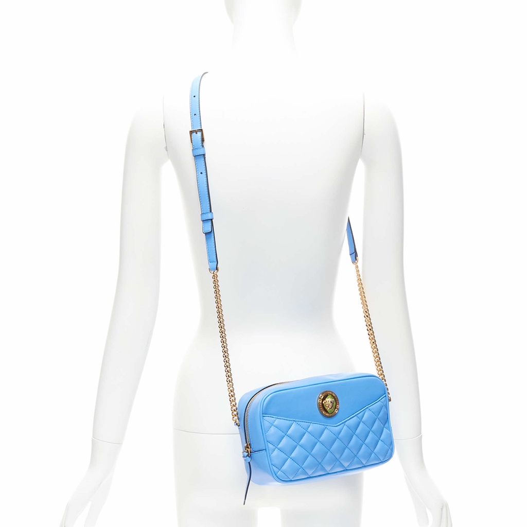 Versace Quilted Chain Bag - Back view