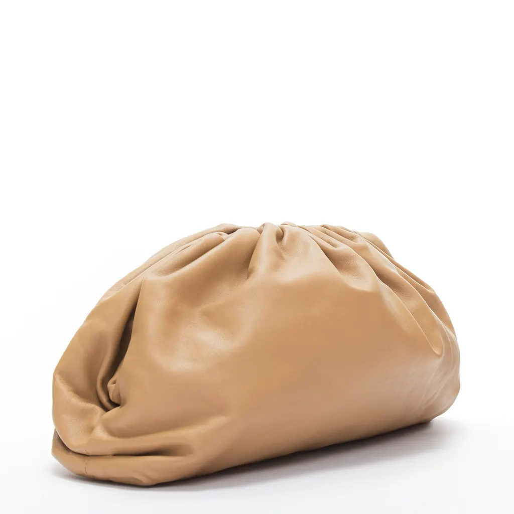 Bottega Veneta The Pouch Beige Leather Very good - Inside View