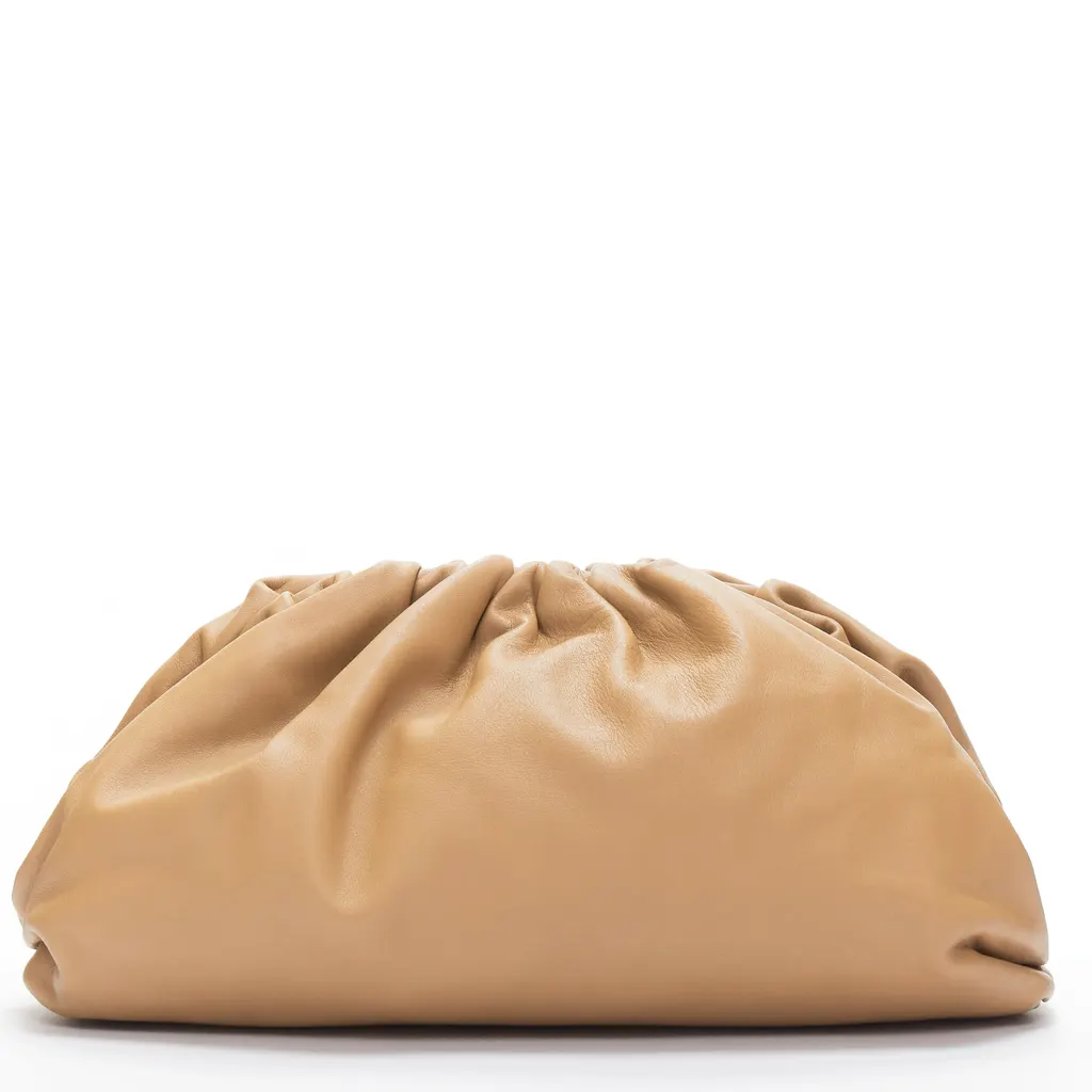 Bottega Veneta The Pouch Beige Leather Very good - Box View