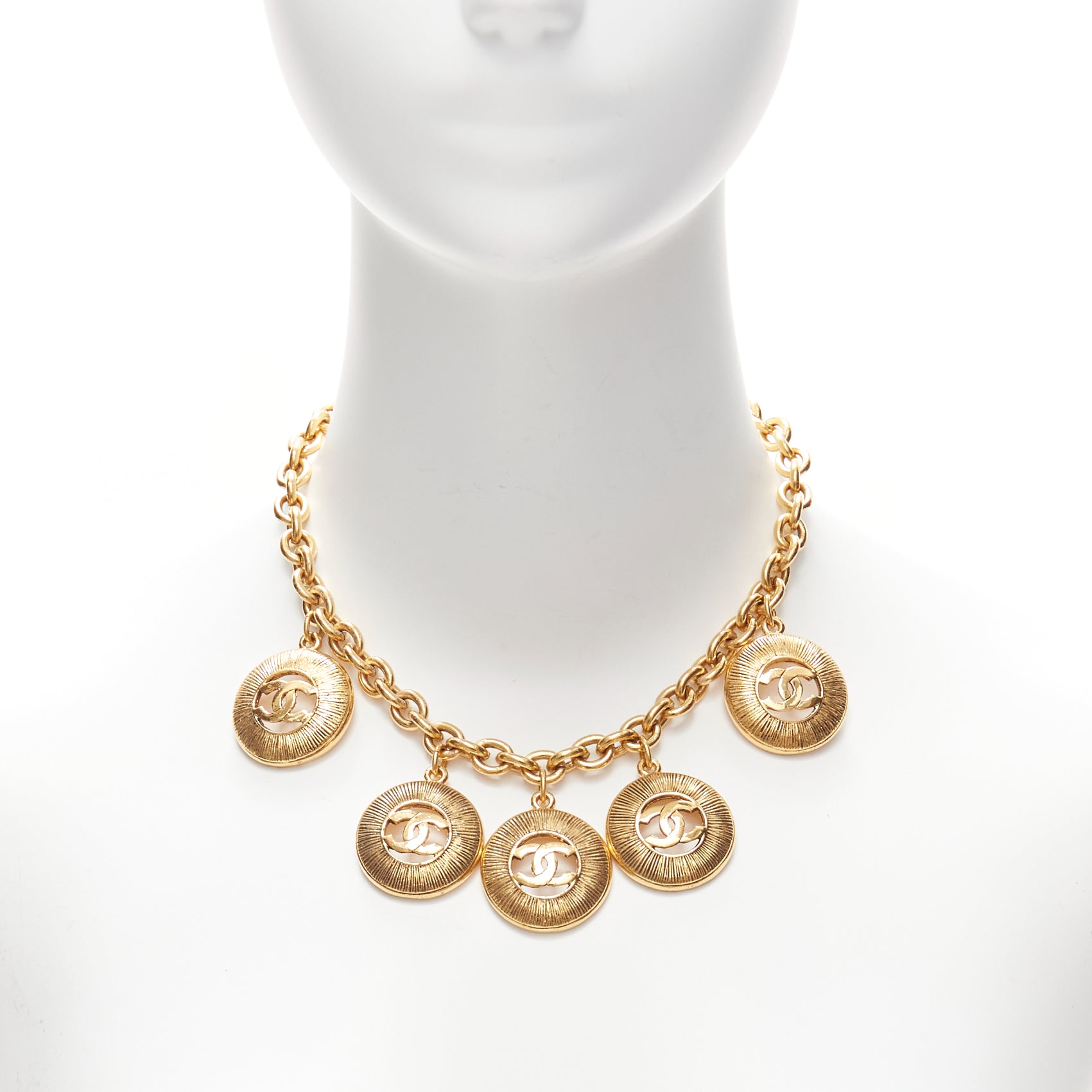 Chanel Gold Coin Necklace