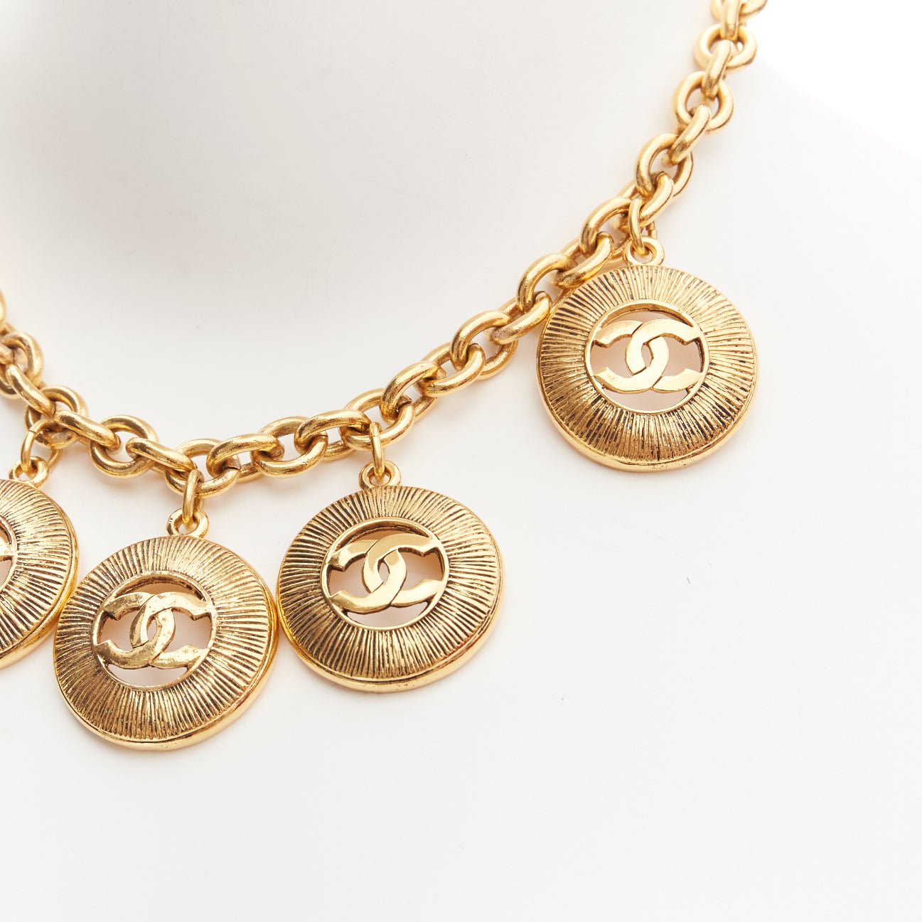 Chanel Gold Coin Necklace - Back view