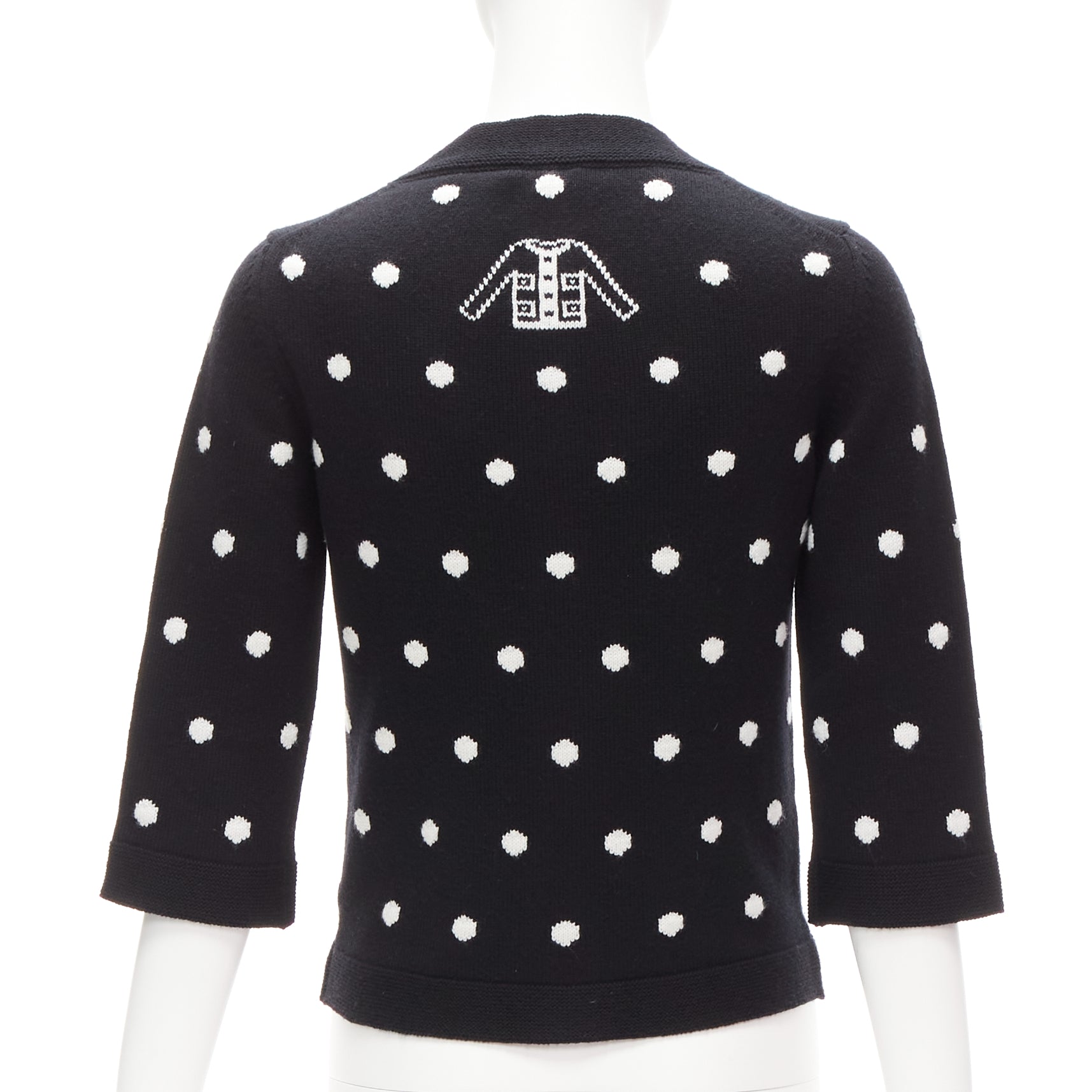 Chanel Embellished Dot Cardigan