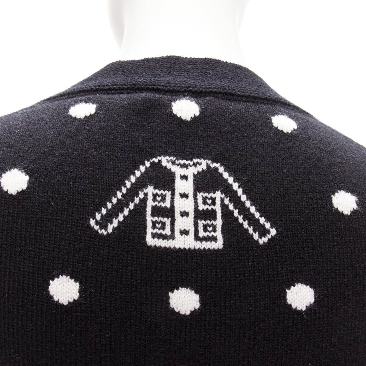 Chanel Embellished Dot Cardigan - Back view