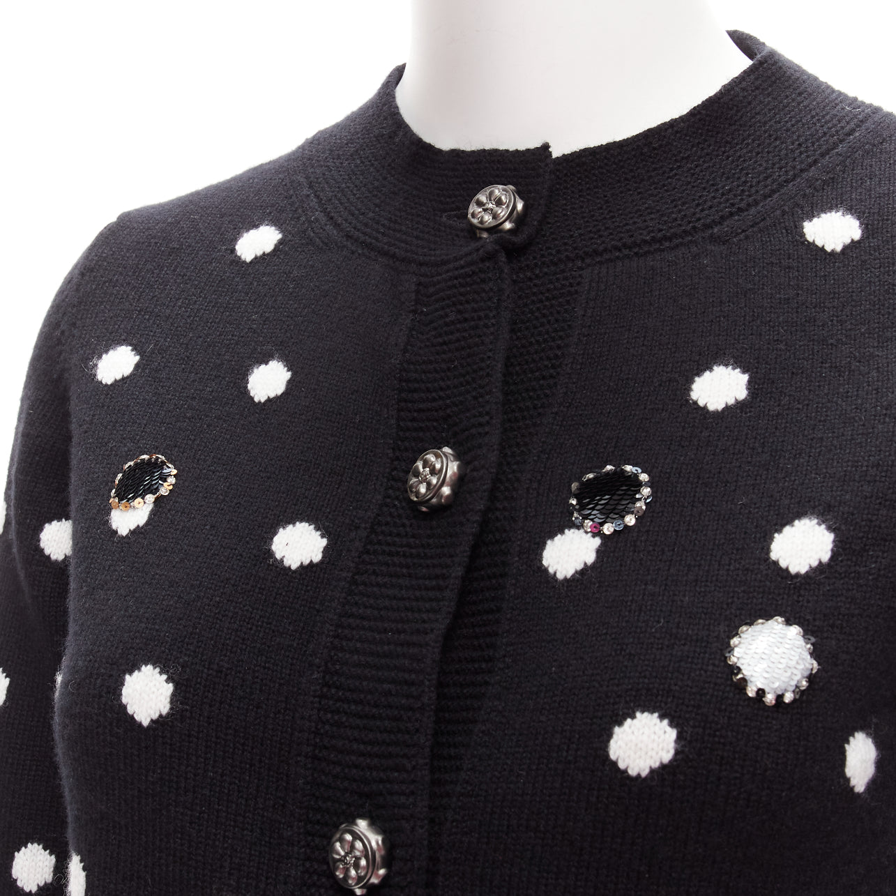 Chanel Embellished Dot Cardigan - Detail 2