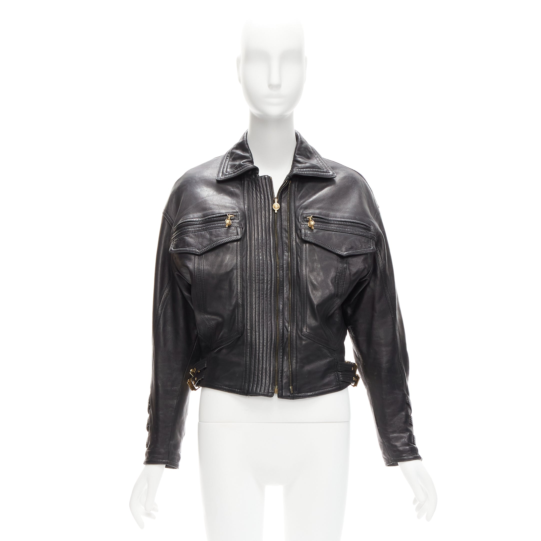 Gianni Versace Bondage Buckle Bomber - Image 13