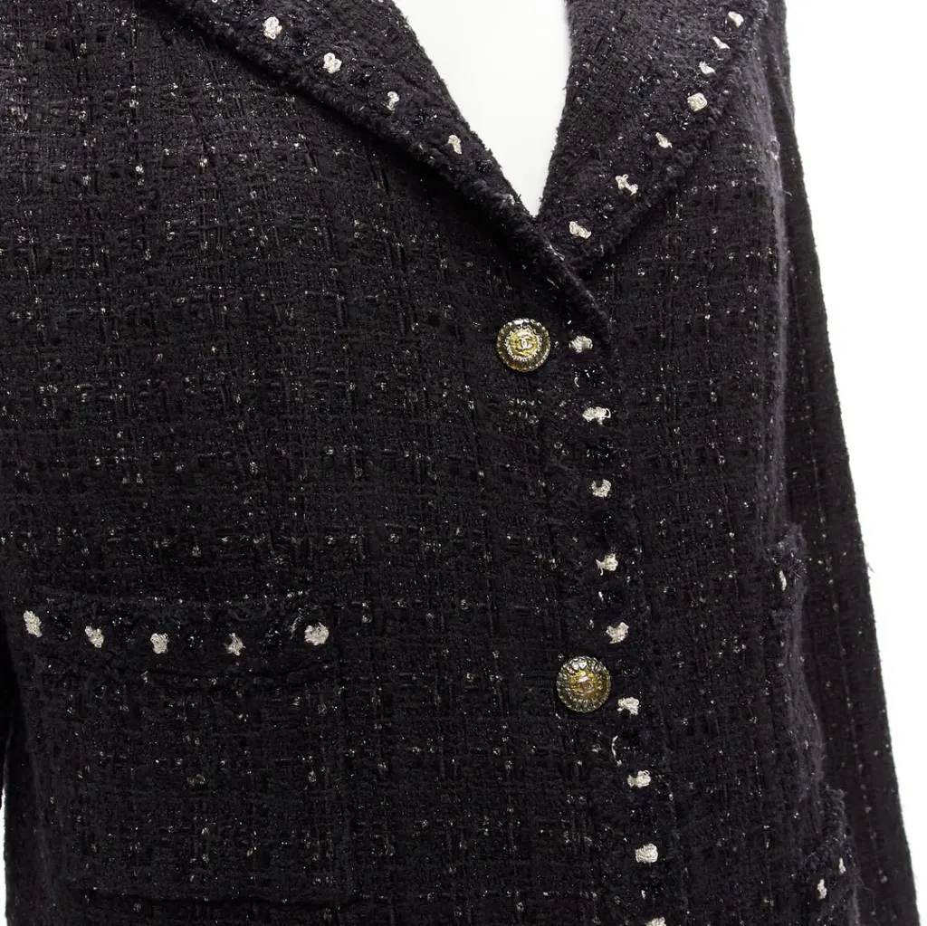 Chanel Fantasy Tweed Black Tweed Never worn - Back View