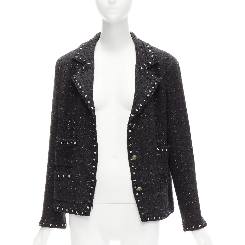 Chanel Fantasy Tweed Black Tweed Never worn - Inside View