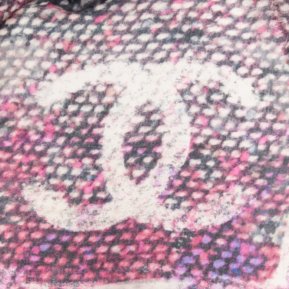 Chanel Oversized Tweed Scarf - Back view