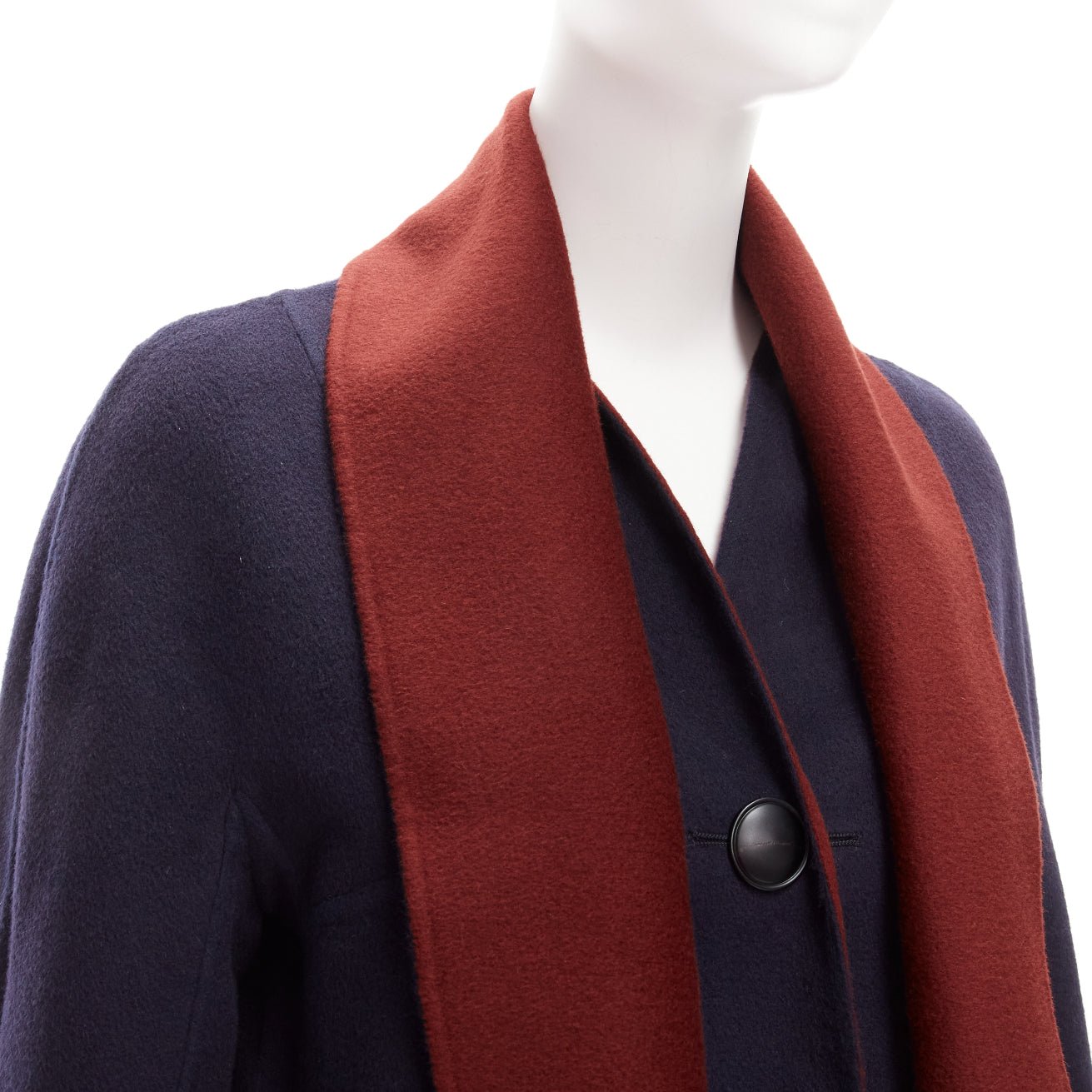 Loro Piana Burgundy Reversible Coat - Image 15
