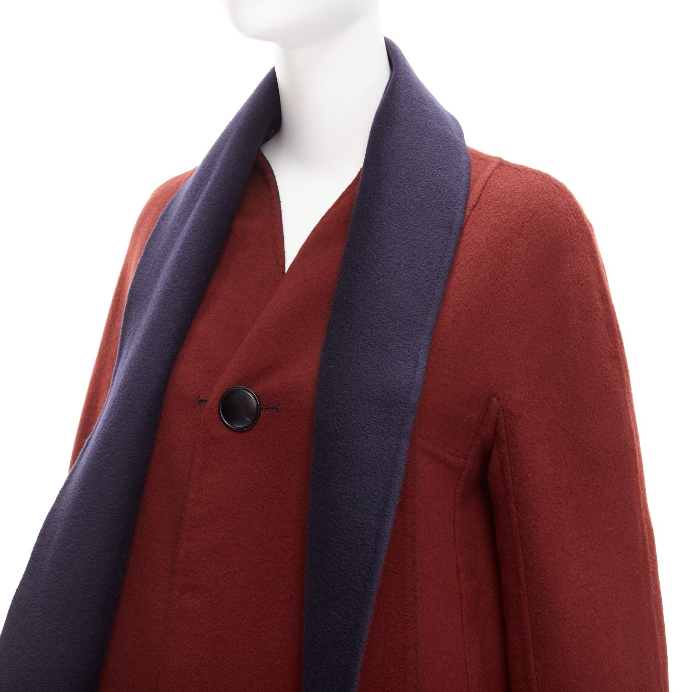 Loro Piana Burgundy Reversible Coat - Image 17