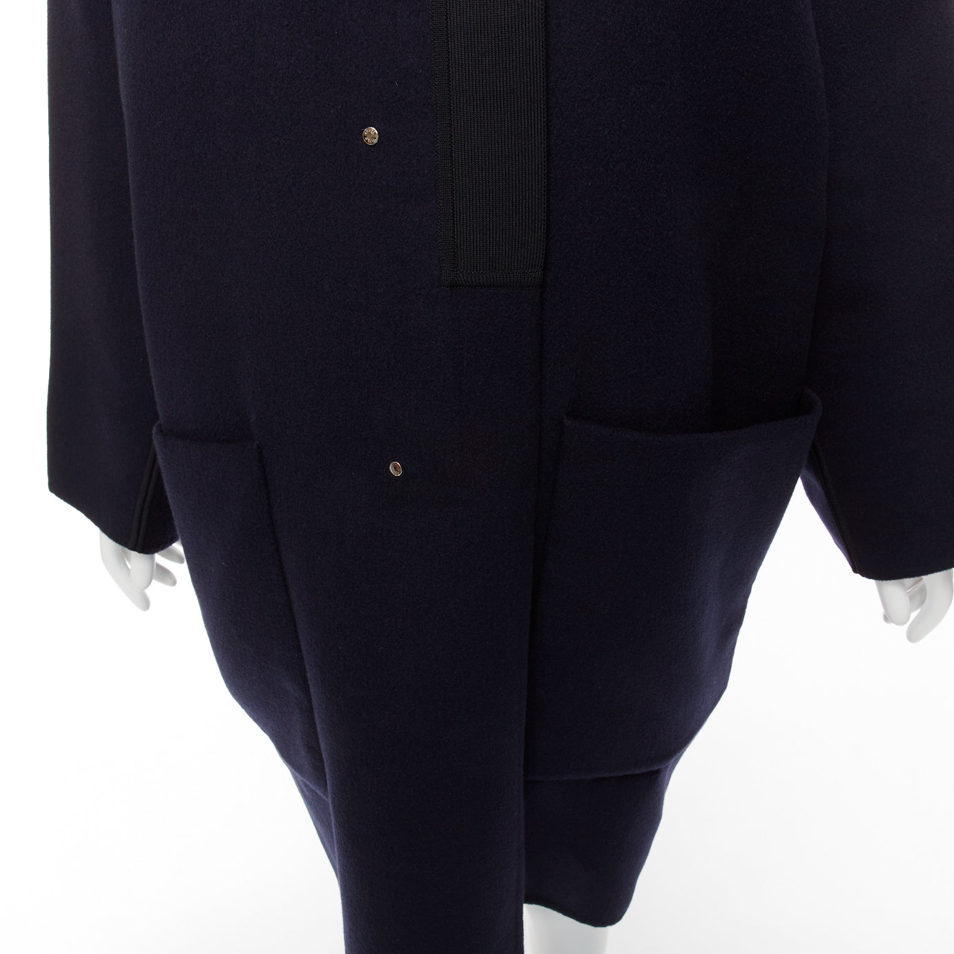 Hermès Navy Cocoon Coat - Image 10