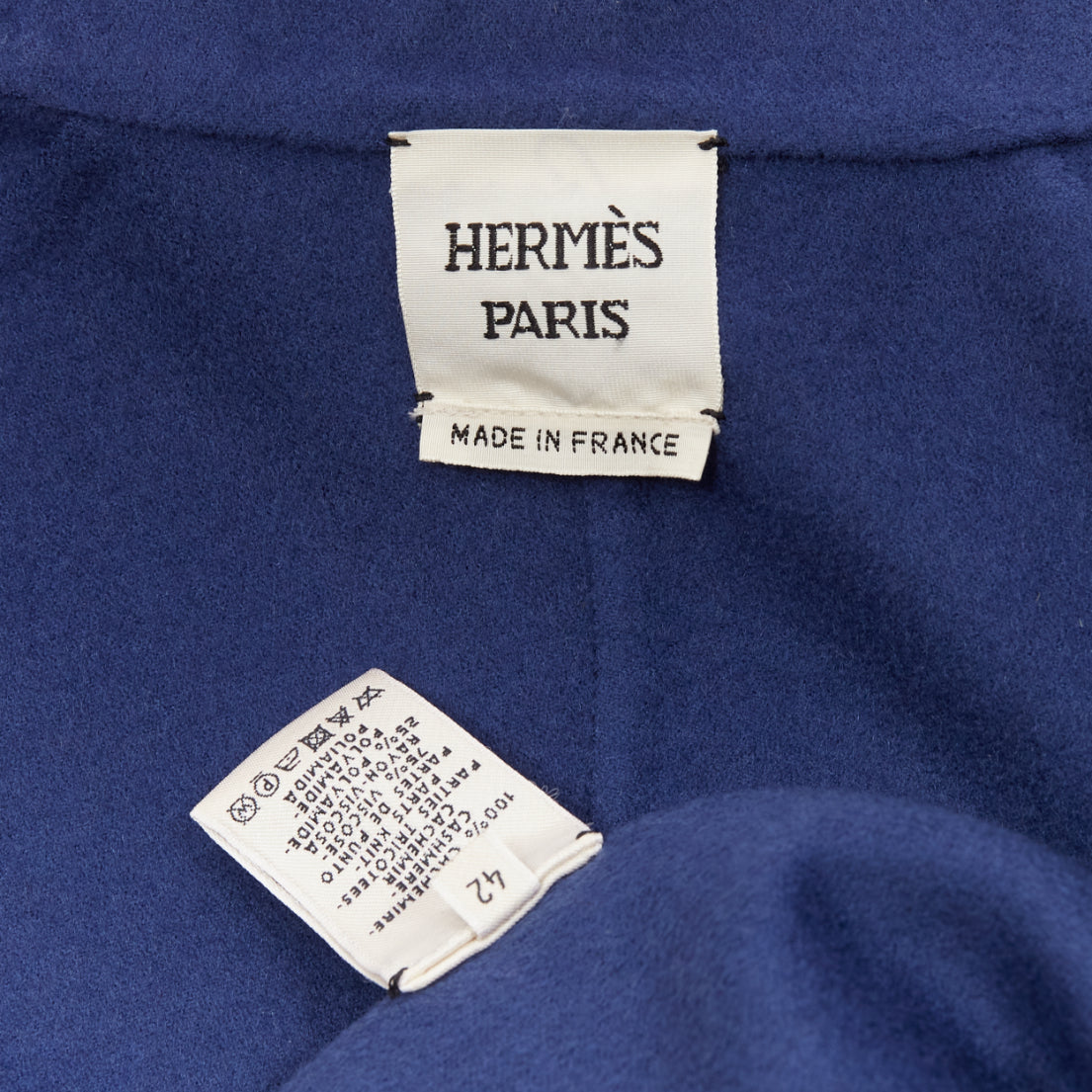 Hermès Navy Cocoon Coat - Image 11