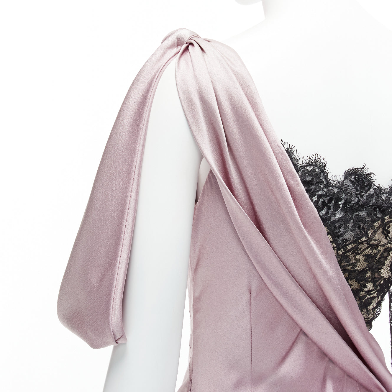 Alexander Mcqueen Lace One Shoulder - Image 10