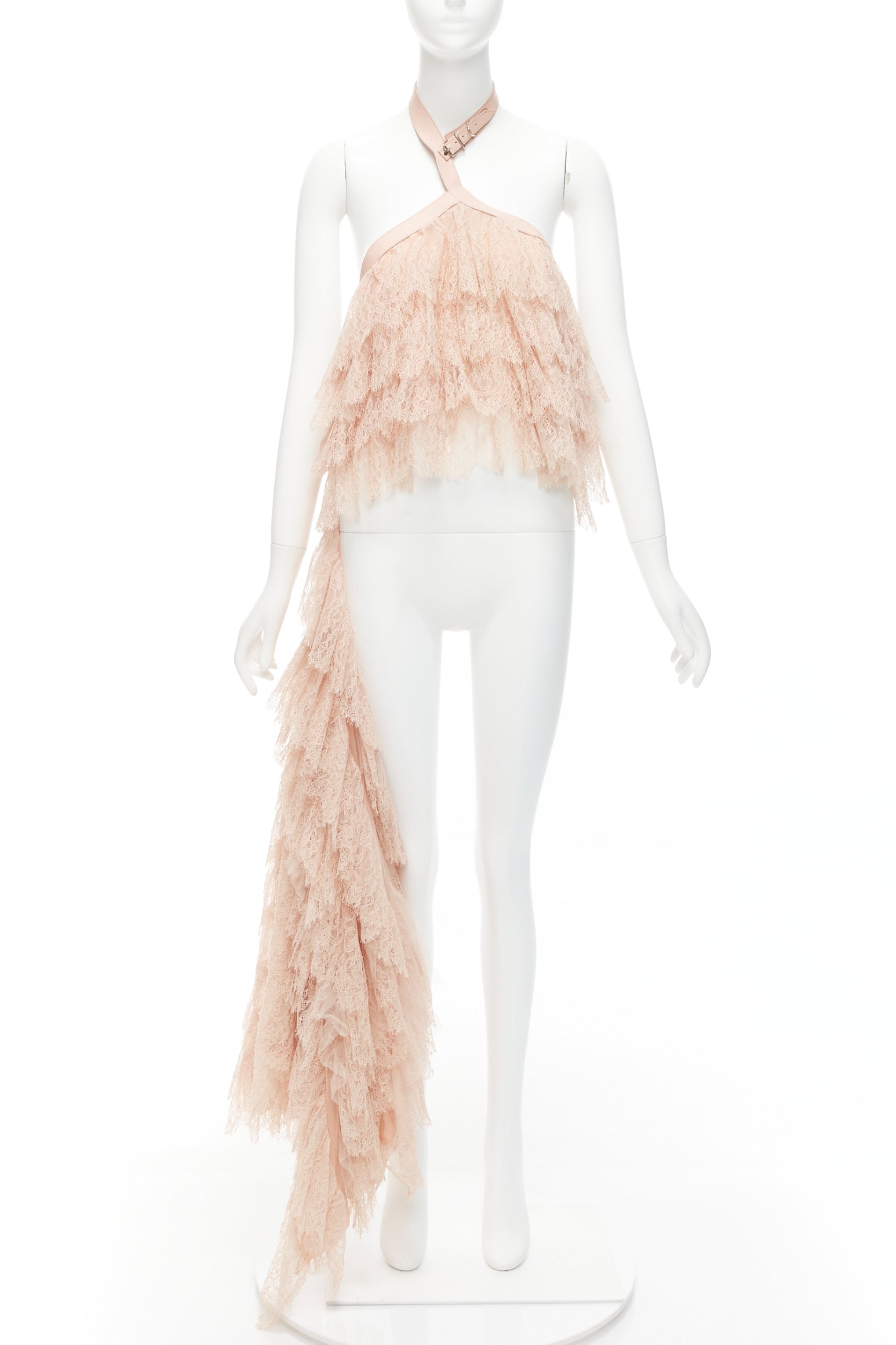 Alexander Mcqueen Cascade Ruffle Top